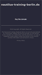 Mobile Screenshot of nautilus-training-berlin.de